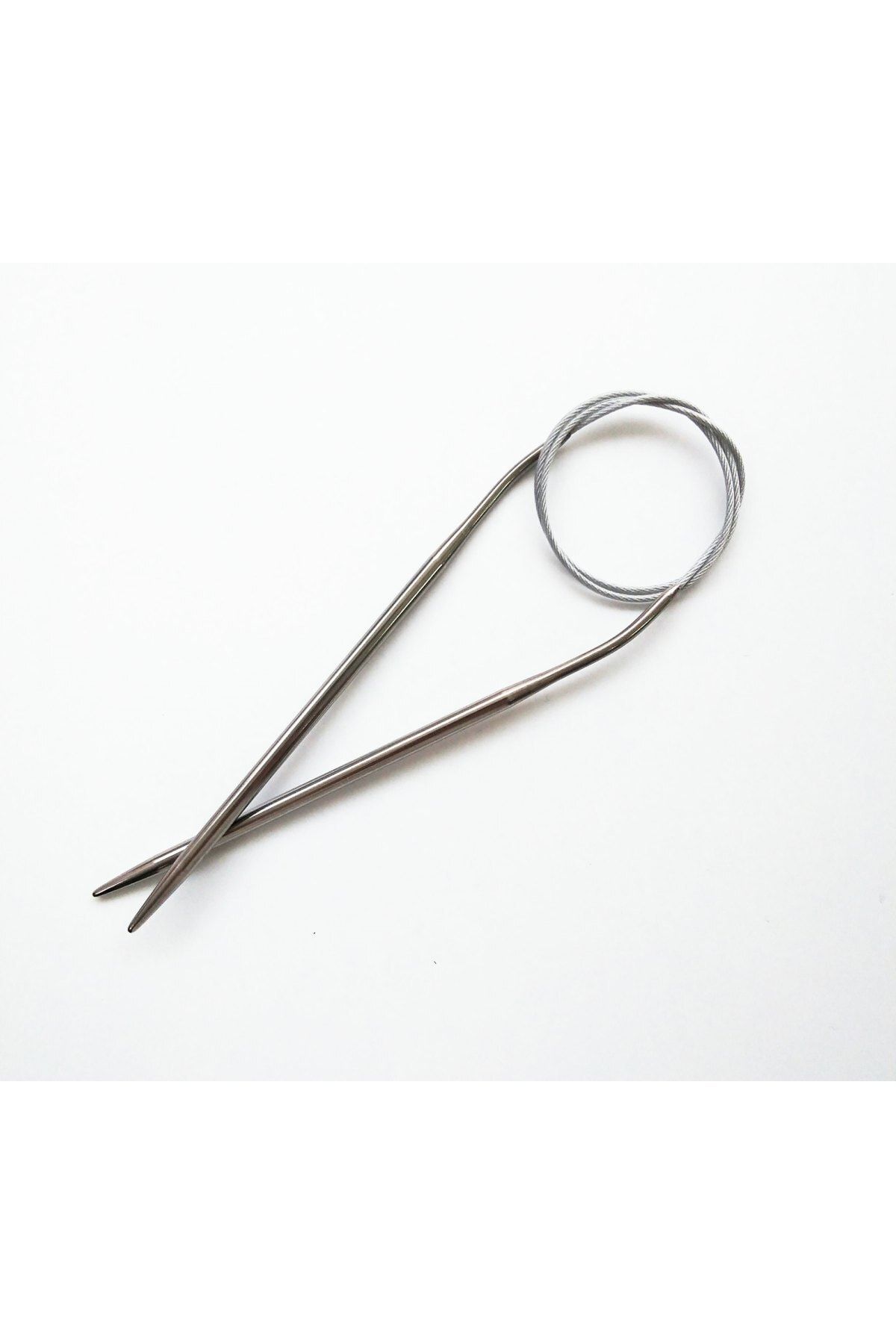 Masal Örgü Evi Sultan/yabalı Çelik Telli Misinalı 60 Cm No:4.50 Mm Örgü Şişi