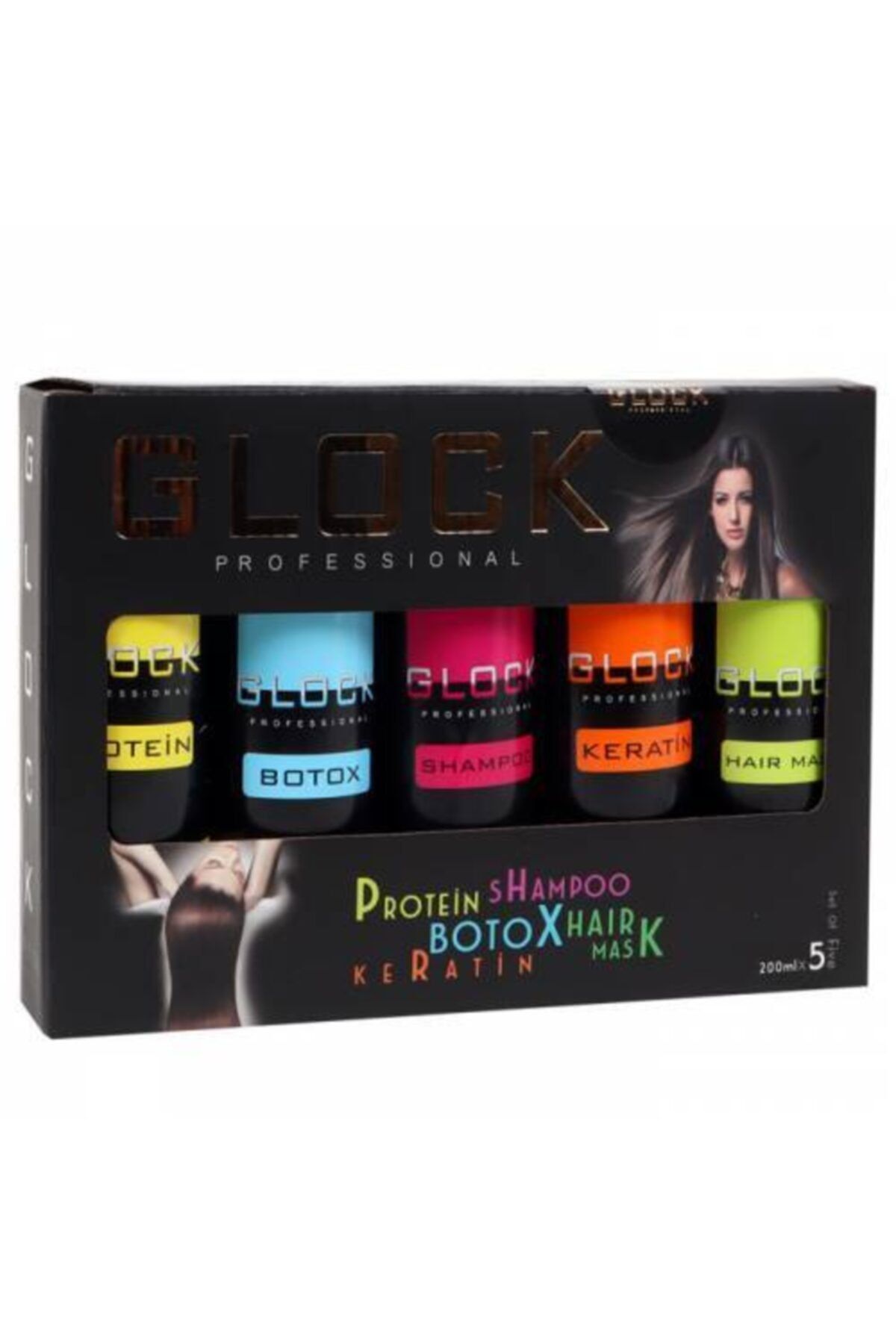 Glock 5+5 Protin Saç Bakım Seti Keratin 5x 200 ml