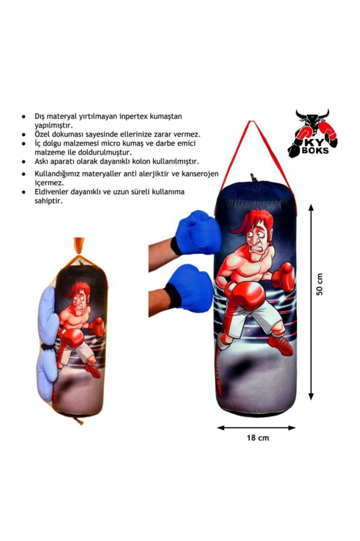 KY Kum Torbası Ve Eldiveni Boks Torbası