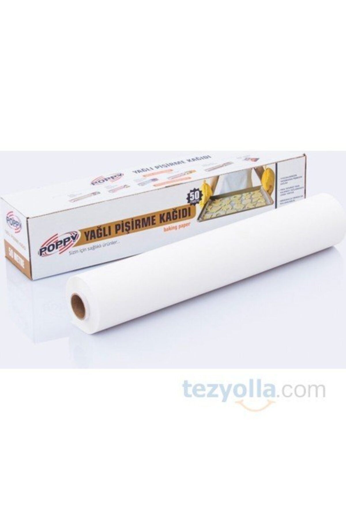 Poppy Yağlı Fırın Pişirme Kağıdı 37x50 Mt 6 Adet (1 Koli)