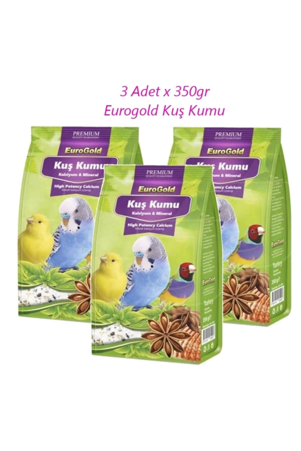 EuroGold Kuş Kumu 350gr X 3 Paket