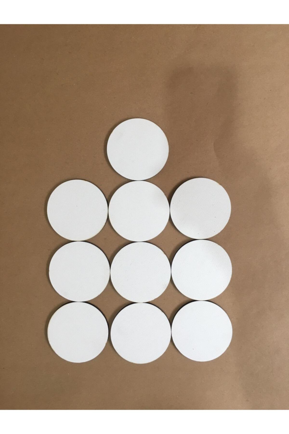 Palet Sanat 8 Cm Daire Pres Tuval 10'lu Set