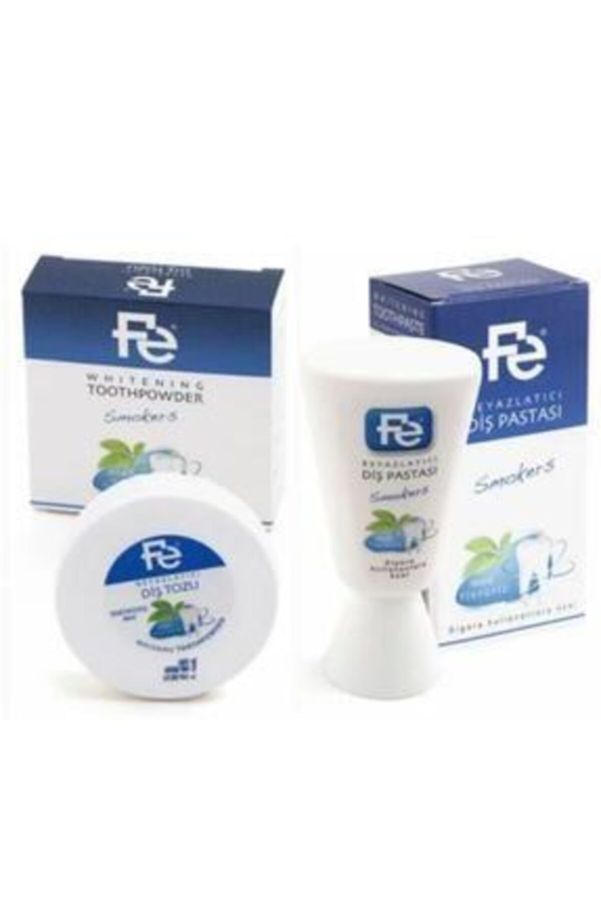 Fe Diş Tozu Naneli Smokers 50gr - Diş Pastası Naneli Smokers 90gr