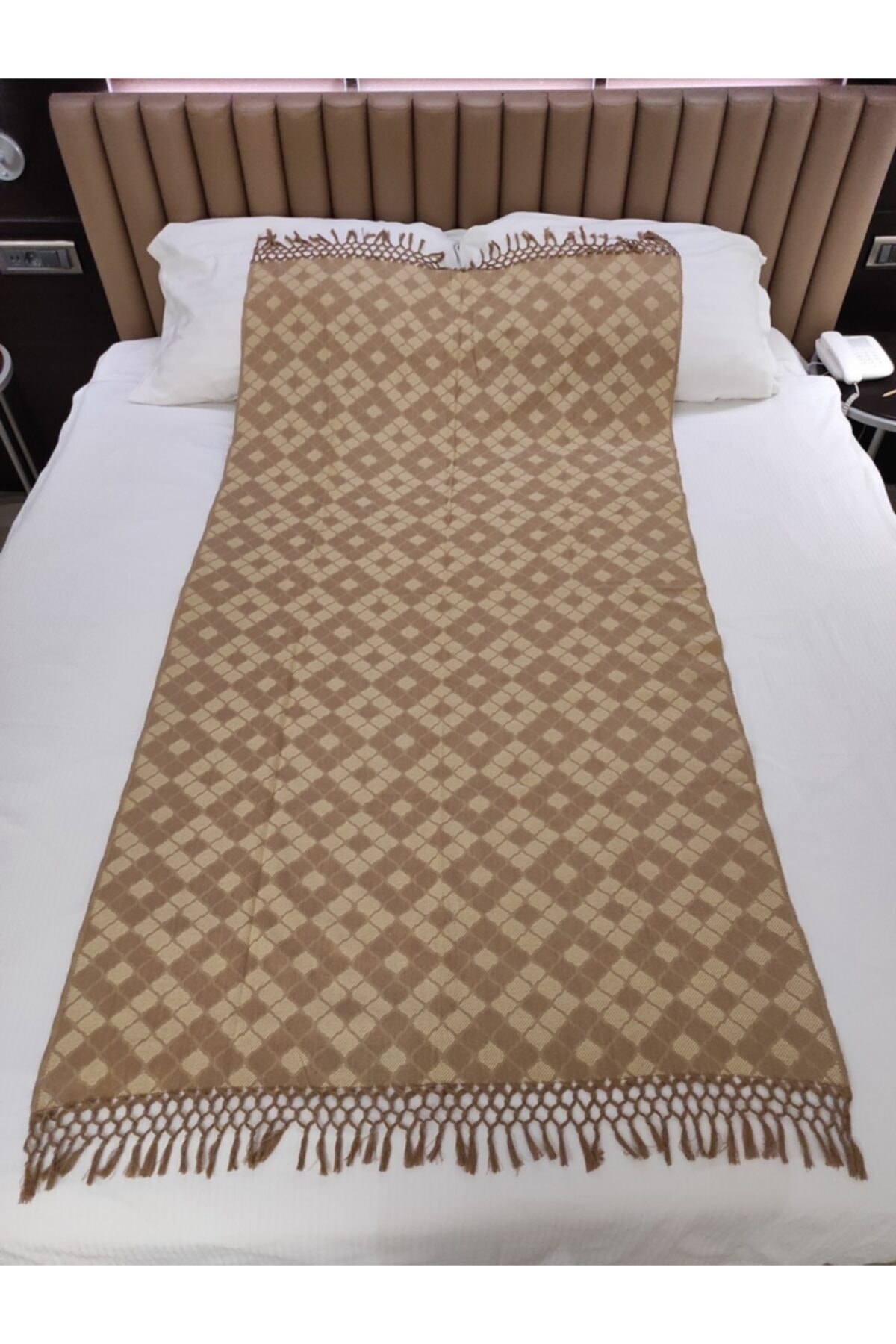 Marsipet Buldan Baklava Desen Bronz Peştemal Hand Made