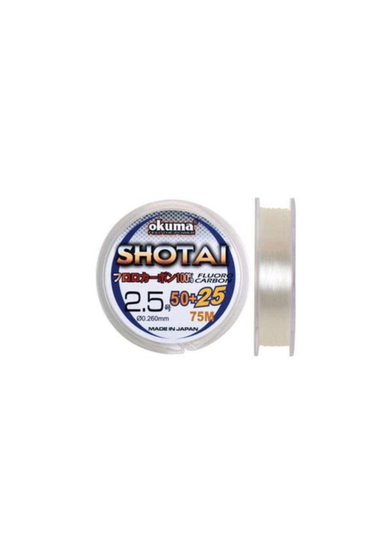 Okuma Shotai Fluorocarbon 75 Mt 0,165 Mm Misina