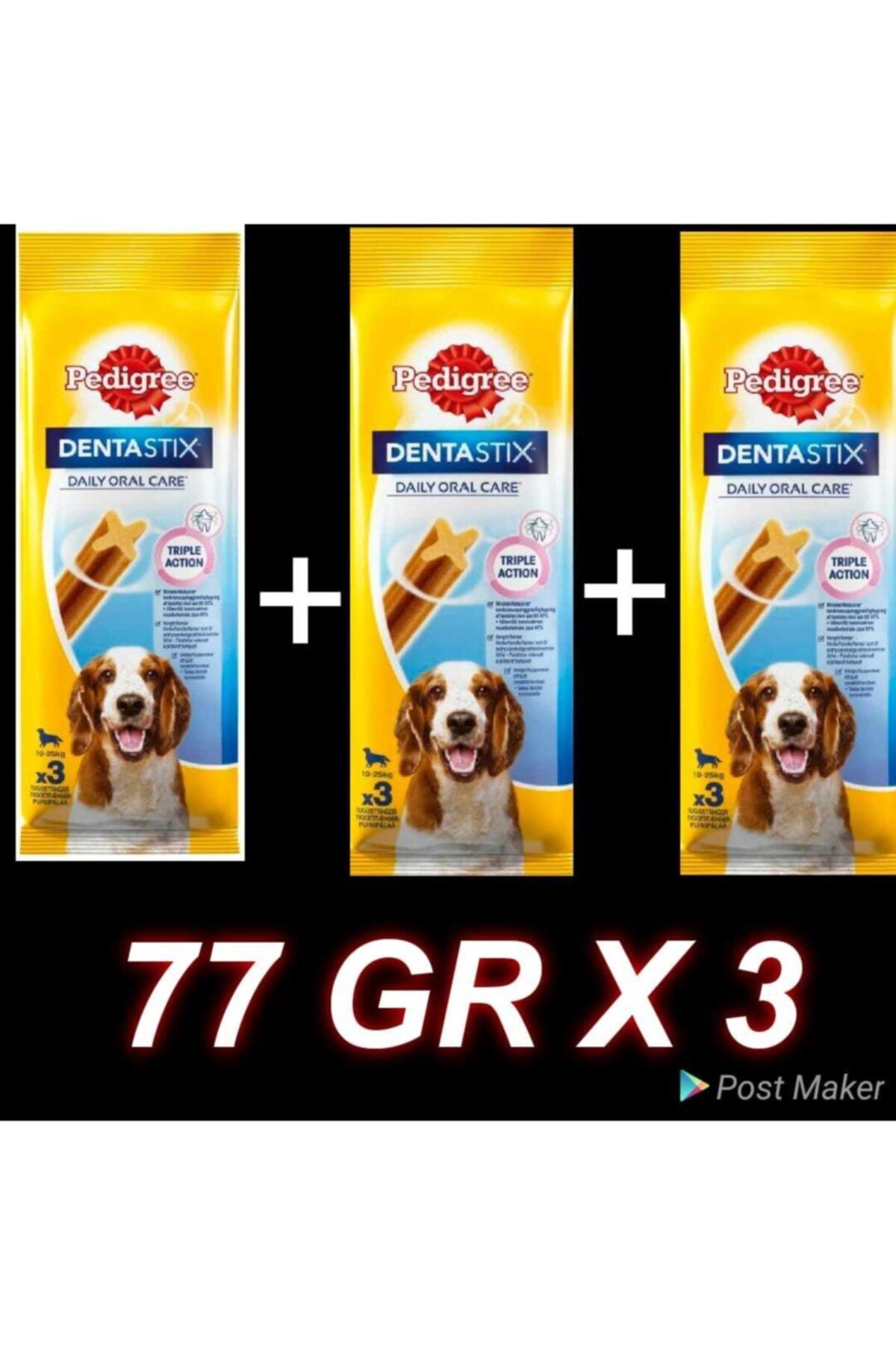 Pedigree Dentastix 77 gr 3 Adet