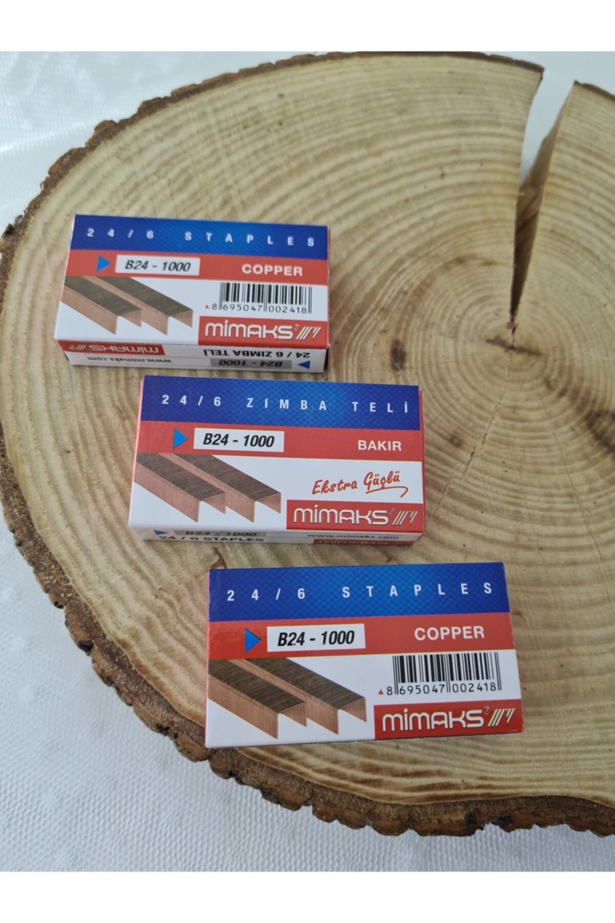 Mimaks Zımba Teli 24/6 Büyük Boy 3 Kutu