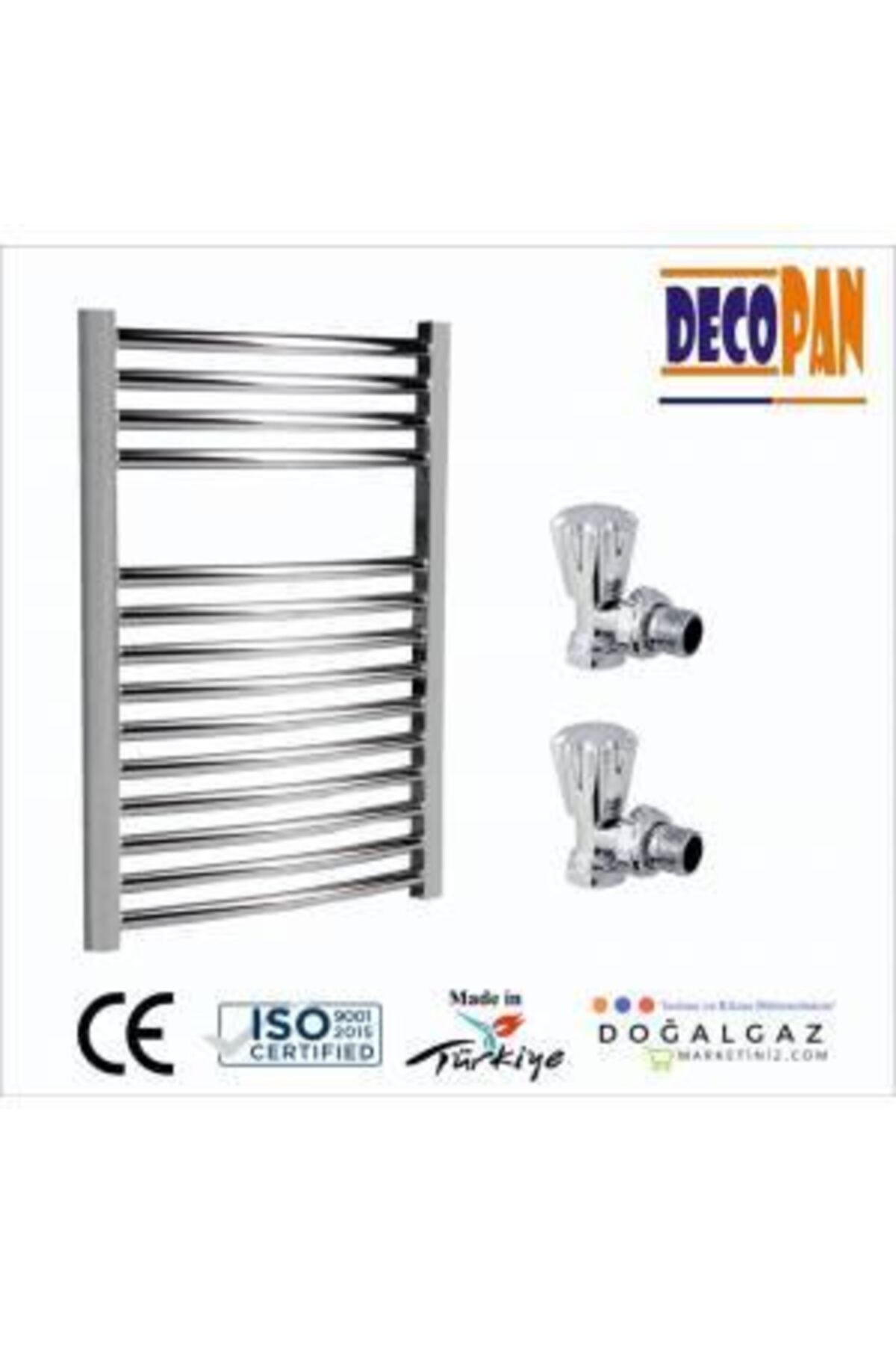 DECOPAN 5/12 Düz Krom Havlupan Vana Dahil