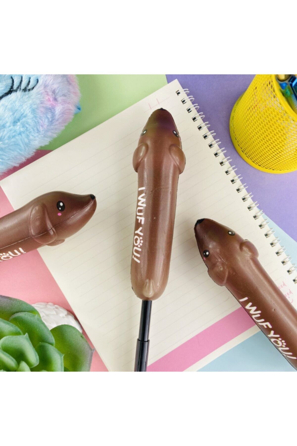 Şeker Ofisi Squishy Jel Kalem Sevimli Köpek