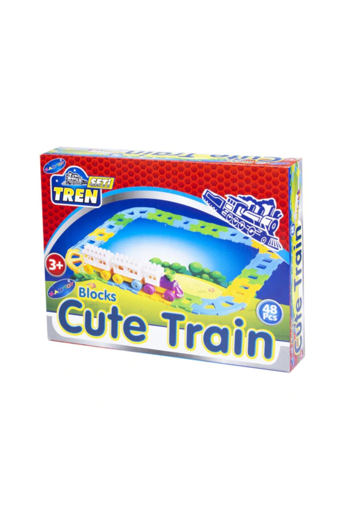 HETicaret 48 Parça Blok Tren Seti - Lego Tren Seti