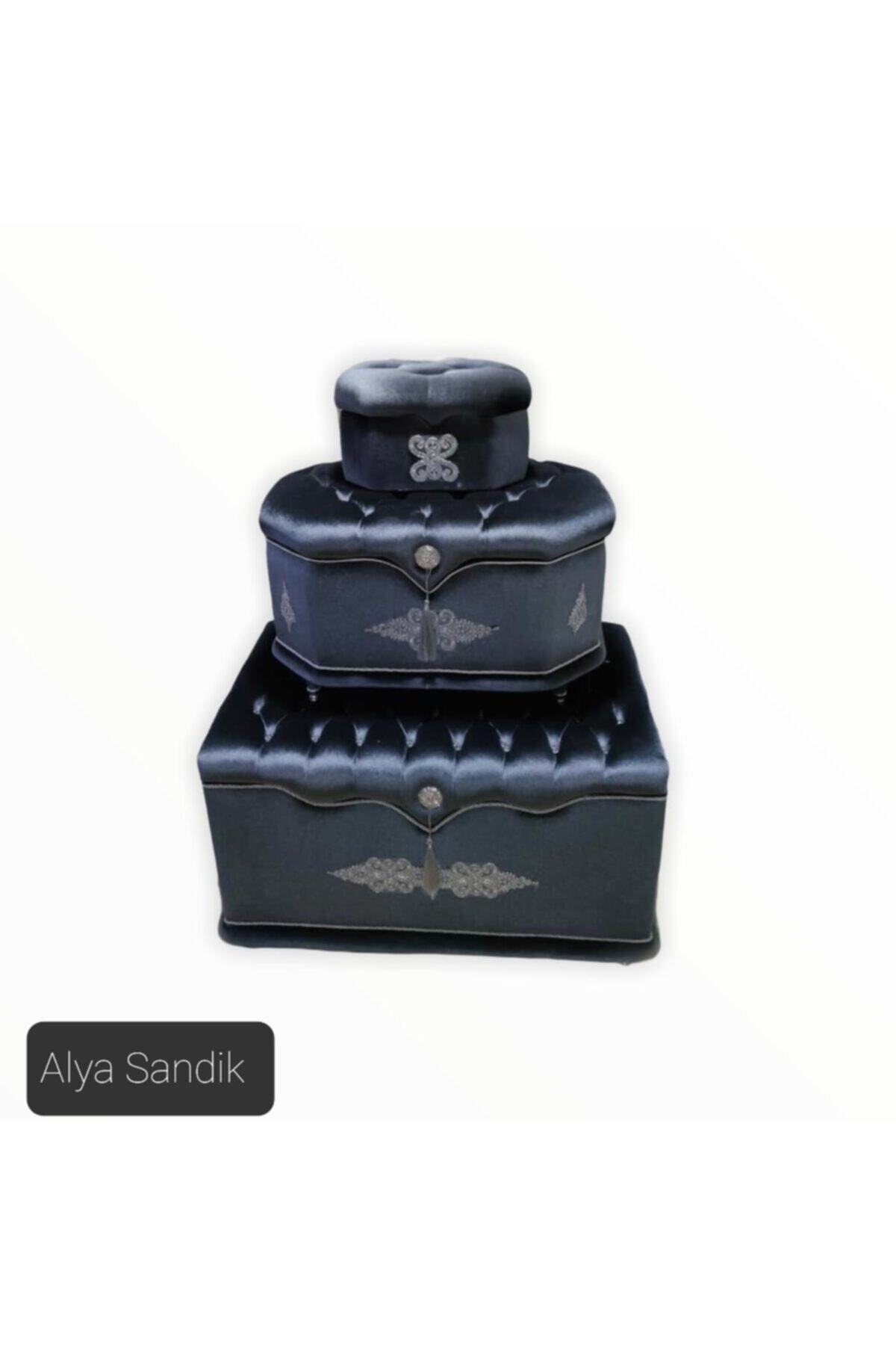 alya çeyiz sandık Nilüfer 03 Gri Çeyiz Sandık