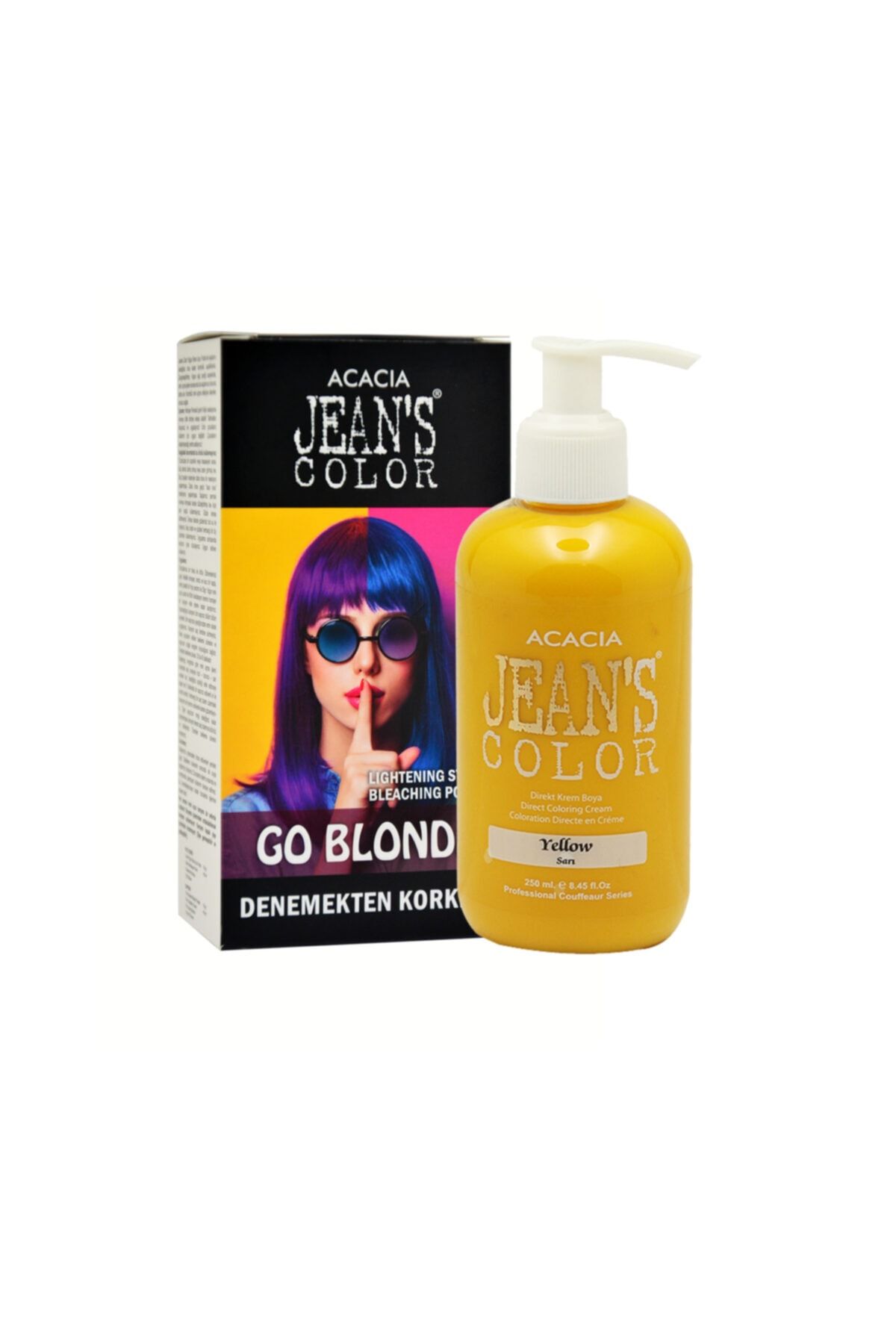 jeans color sari yellow sac acici seti 250ml fiyati yorumlari trendyol