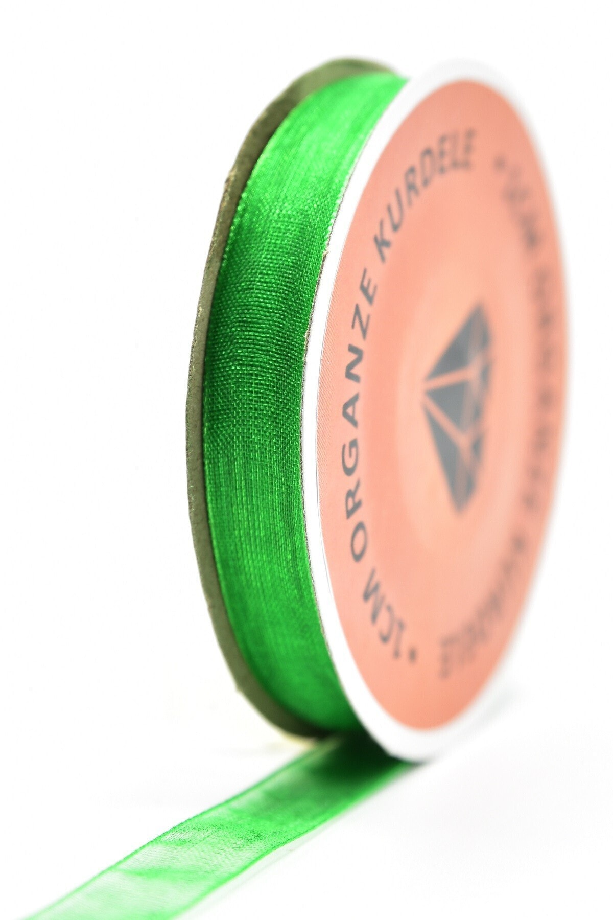 E Elmas Zümrüt Yeşili Organze Kurdele (1cm-20m)
