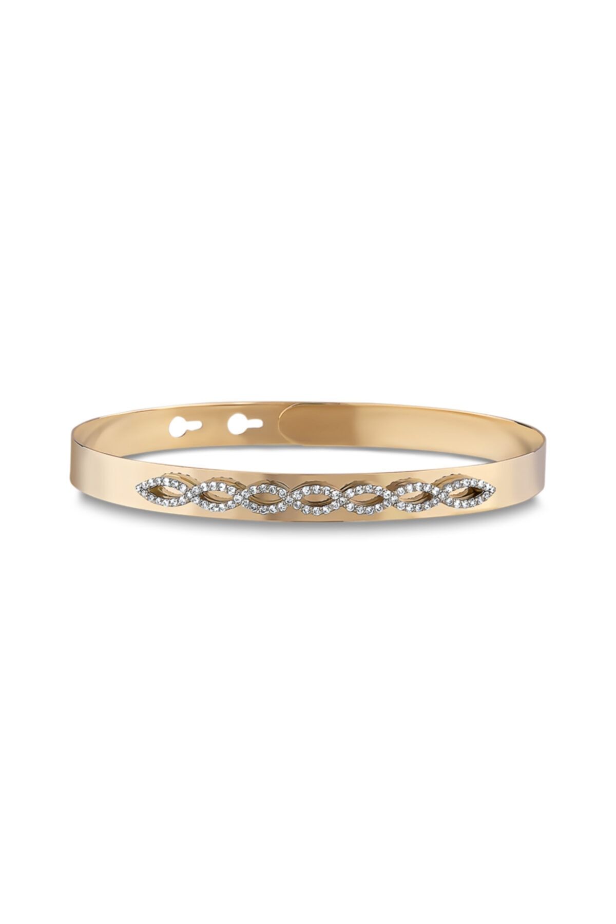 Barok Diamond Örgü Pırlanta Astar Kelepçe 0.42 Ct. E Vs 18k