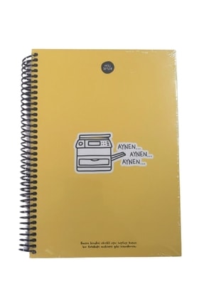 Keskincolor Hisli Şeyler Sert Kapak 17*27 Spiralli Defter Image 0
