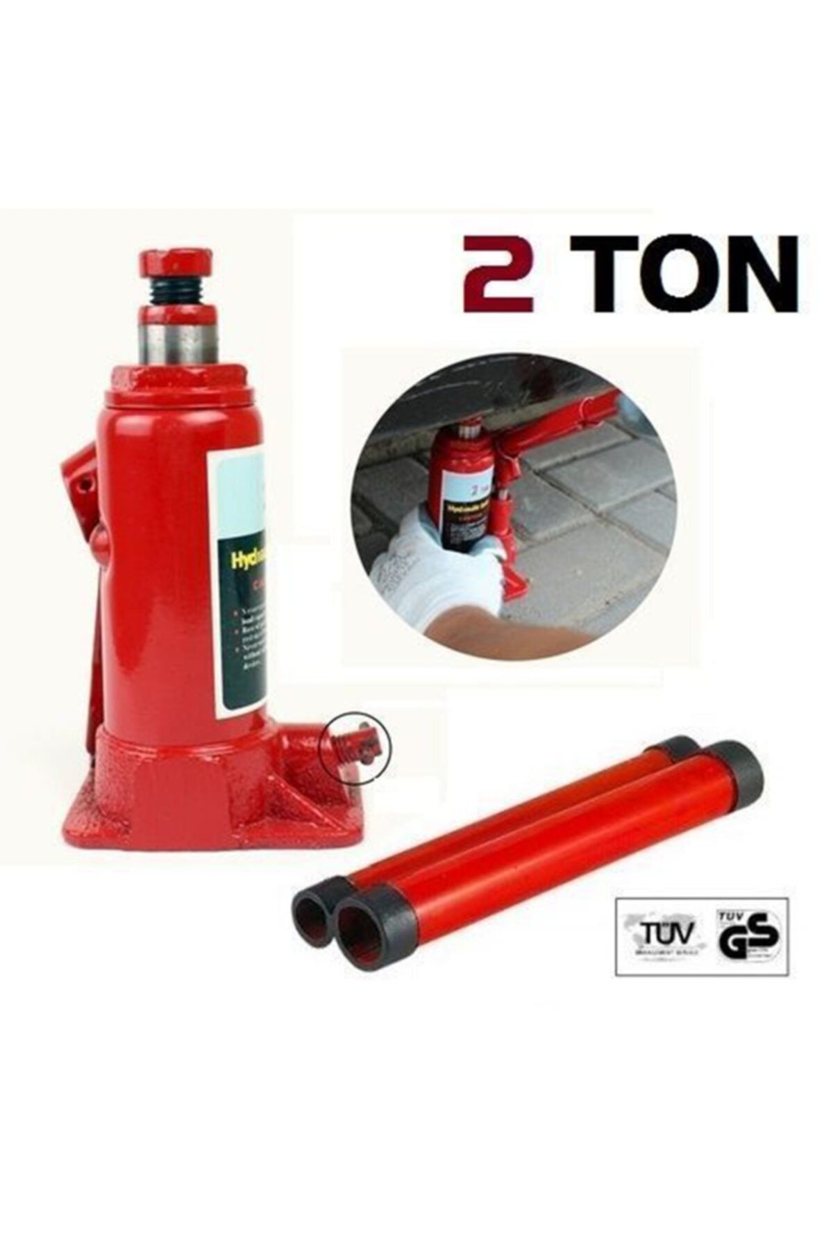 Universal Hidrolik Şişe Tip Kriko 2 Ton