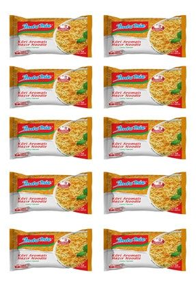 10'lu Köri Aromalı Hazır Noodle. Çin Çubuğu (chopstick) Hediyeli. Image 0