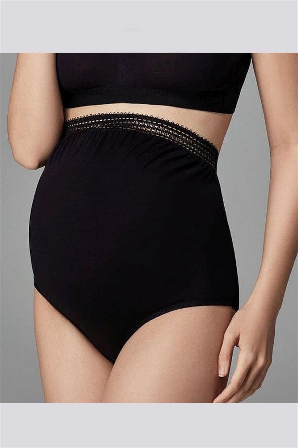 Eros Kadın Siyah Lohusa Hamile Külot Ersk511