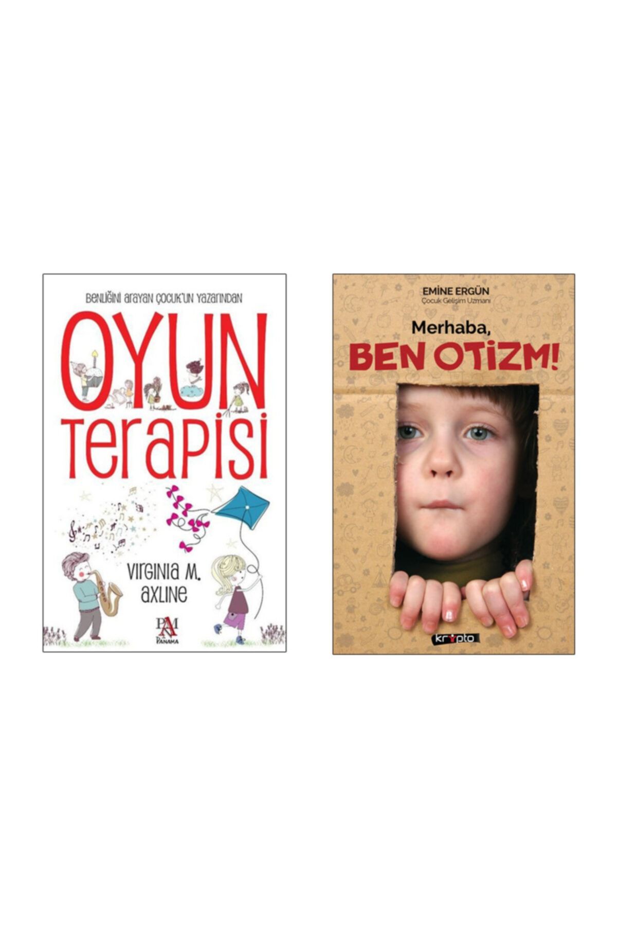 Panama Yayıncılık Oyun Terapisi – Virginia M. Axline, Merhaba Ben Otizm – Emine Ergün (ikili Set)