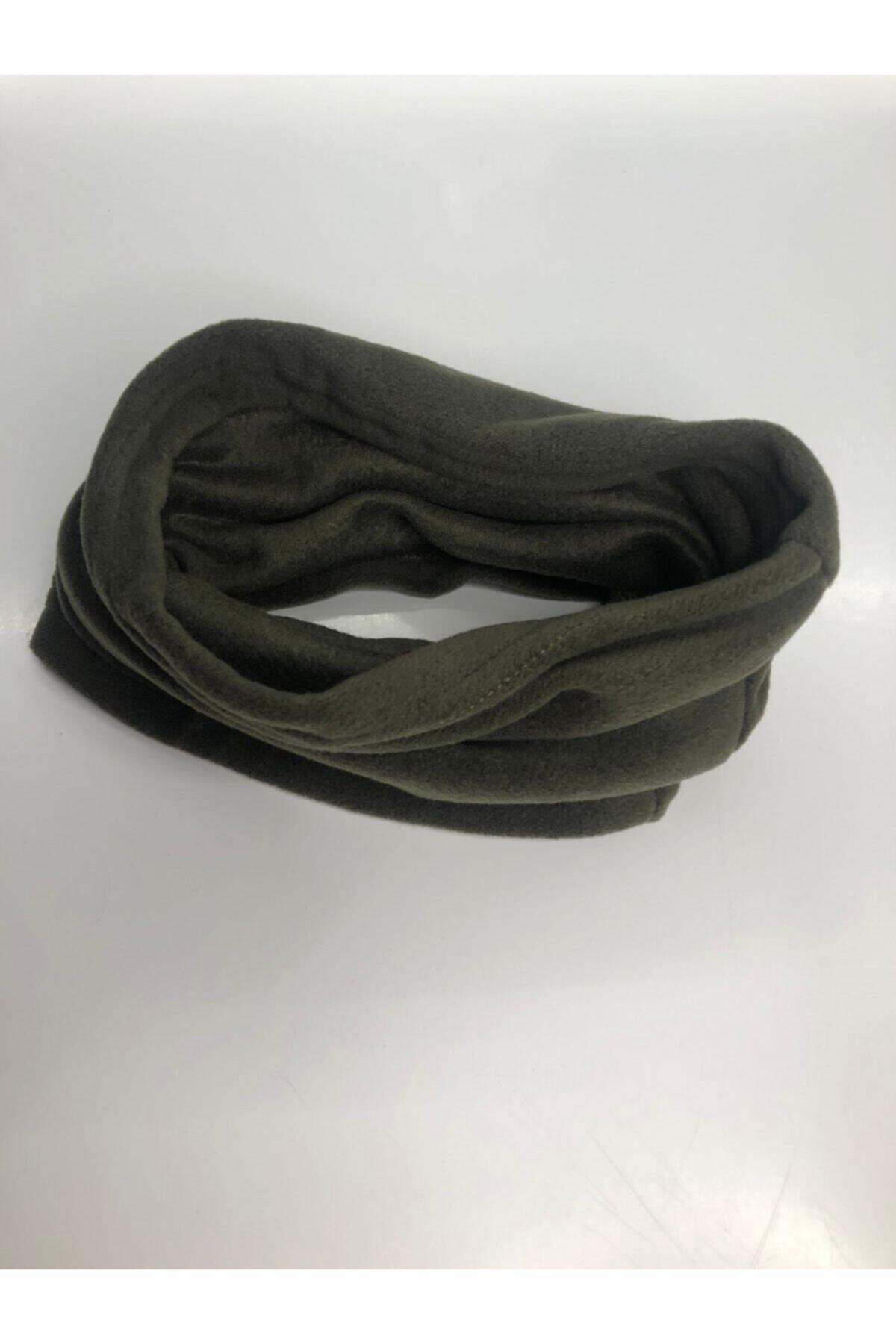 2A2E TEDARİK Polar Boyunluk Bere Aksesuar Yeşil