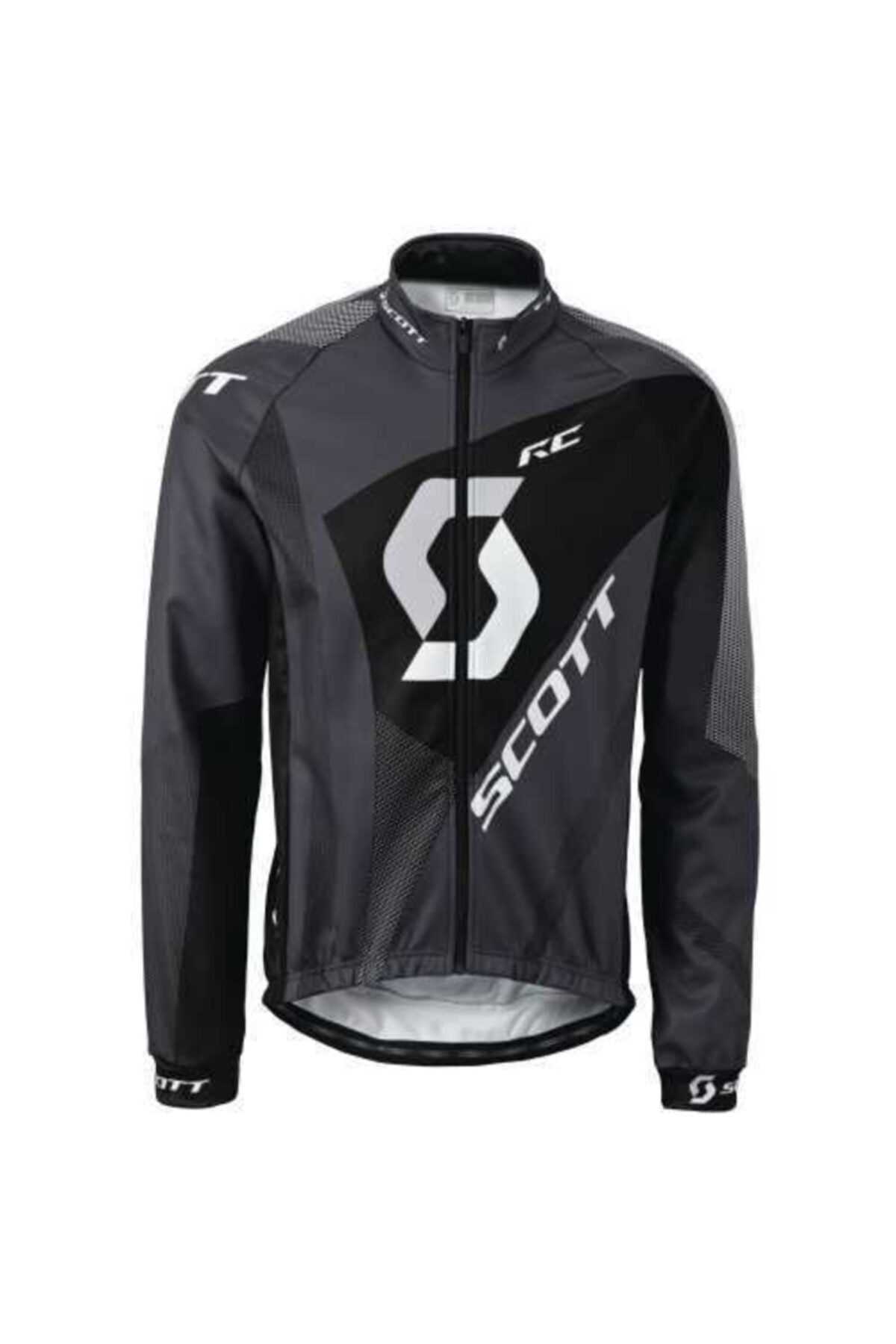 SCOTT As Rc Pro Plus Erkek Ceket Siyah Gri Xxl