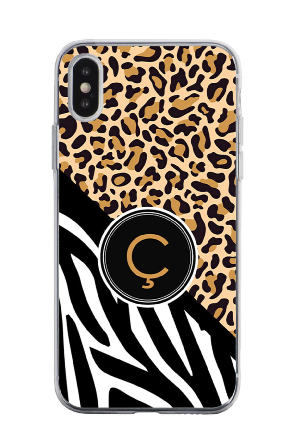 Dafhi Aksesuar Apple Iphone Xs Max Leopar C Harfi Seffaf Telefon Kilifi Fiyati Yorumlari Trendyol