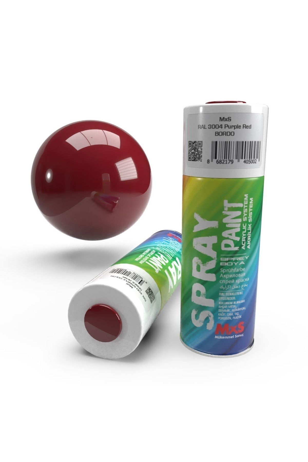 mxs akrilik sprey boya bordo 400 ml ral 3004 fiyati yorumlari trendyol