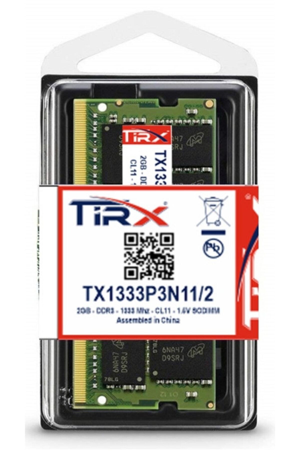 Tirx Tx1333p3n11/2 2 Gb Ddr3 1333 Mhz Intel & Amd Işlemcilerde Çalışır