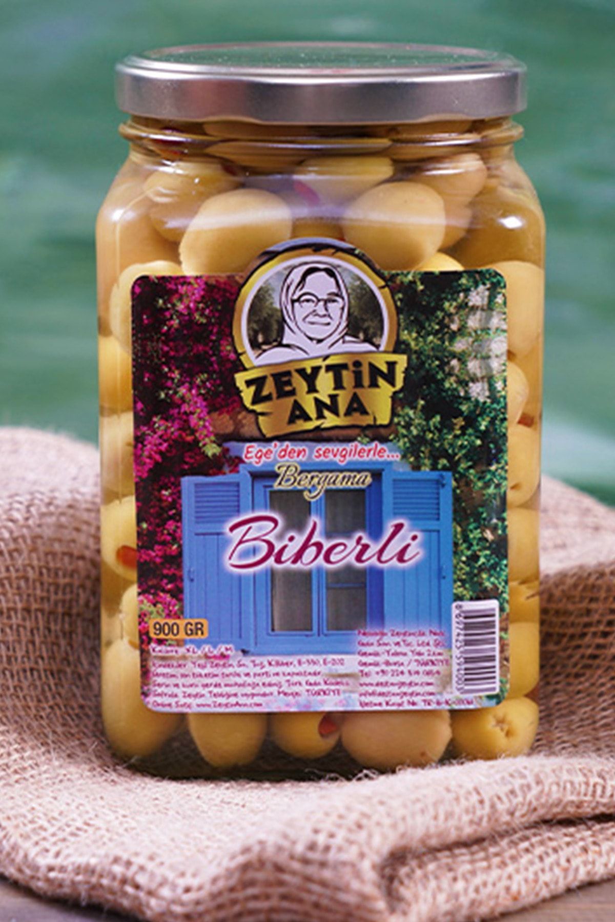 ZEYTİN ANA Biberli Yeşil Zeytin 900 gr