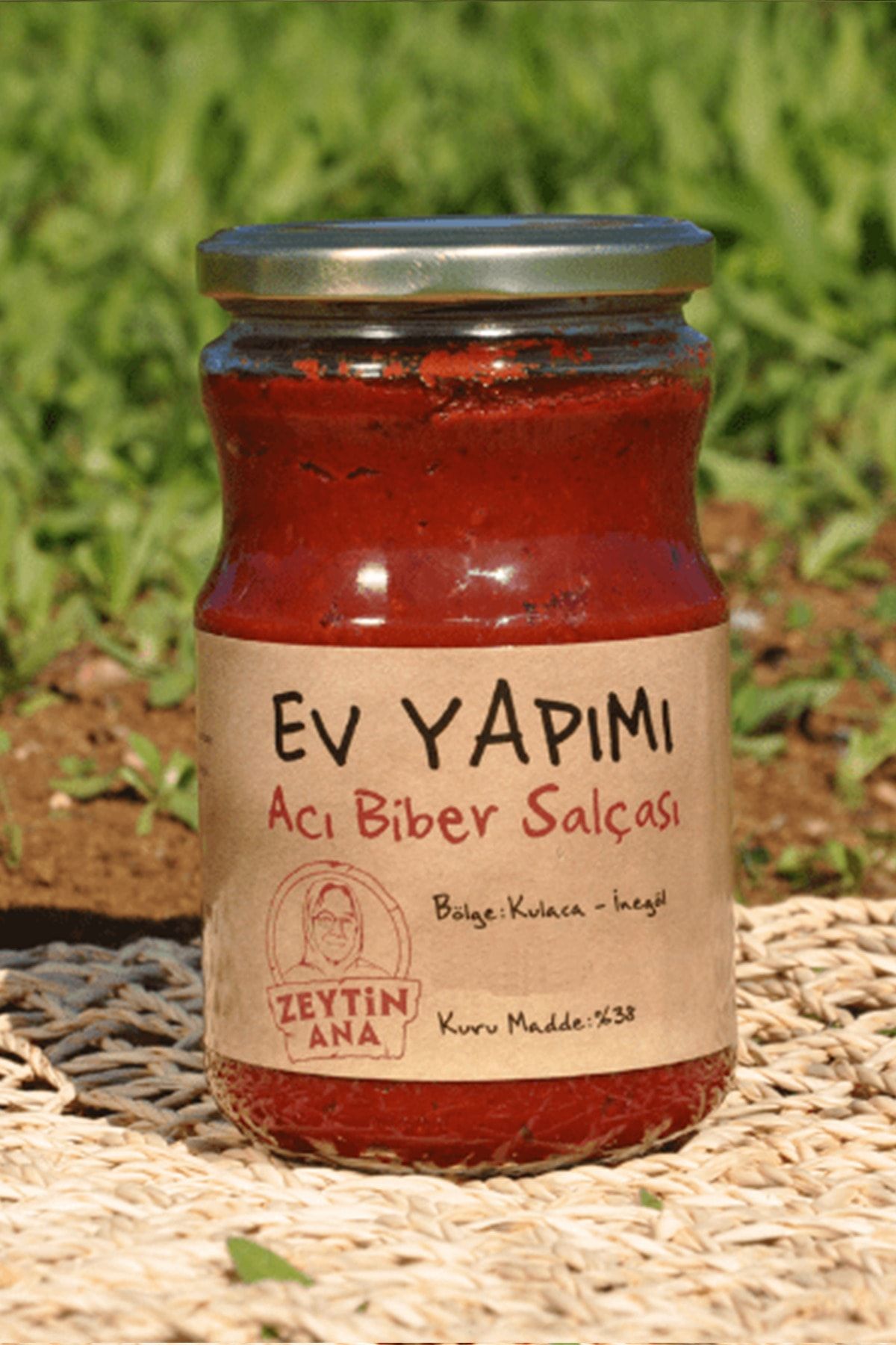 ZEYTİN ANA Ev Yapımı Acı Biber Salçası 700 Gr ( 2 Kavanoz )