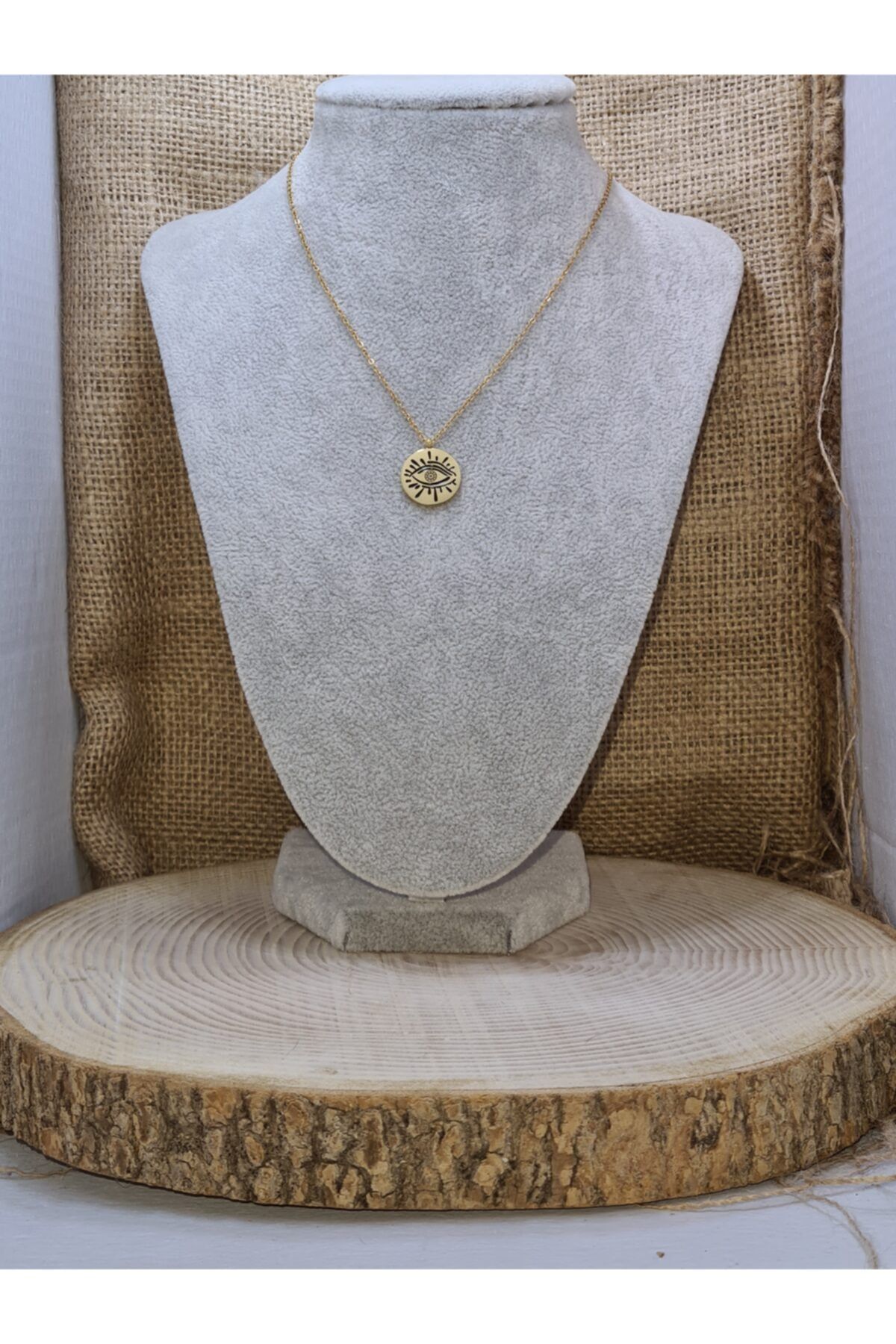 Sunny Accessories Kadın Çelik Göz Kolye