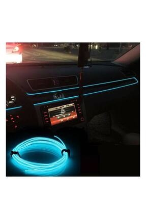 2 Metre Torpido Araç Içi Aydınlatma Ip Neon Led Buz Mavisi Image 1