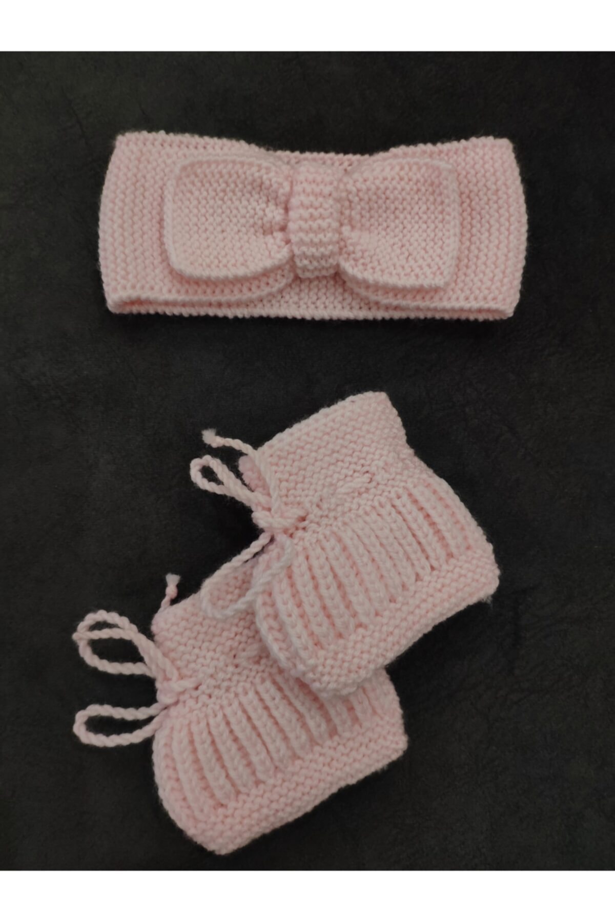 Mini Mini Ciciler Bebek El Orgusu Pembe Bandana Ve Patik Takim Fiyati Yorumlari Trendyol