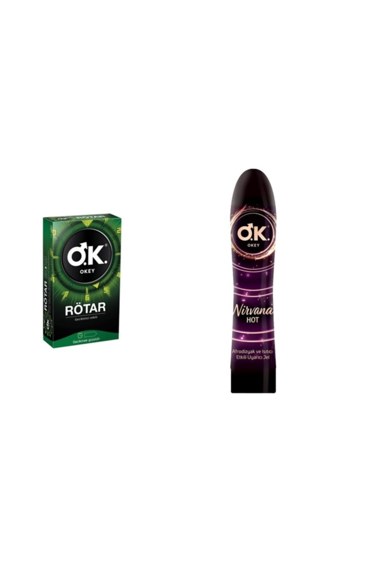 Okey Rötar 10 Lu Prezervatif + Nirvana Hot Kayganlaştırıcı Jel 100 Ml
