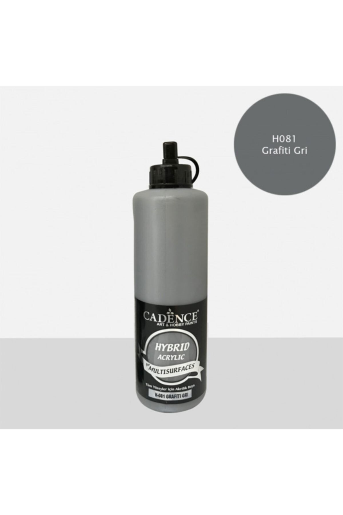 Cadence Hybrid Multisurface Akrilik Boya 500 Ml. H-081 Grafiti Gri