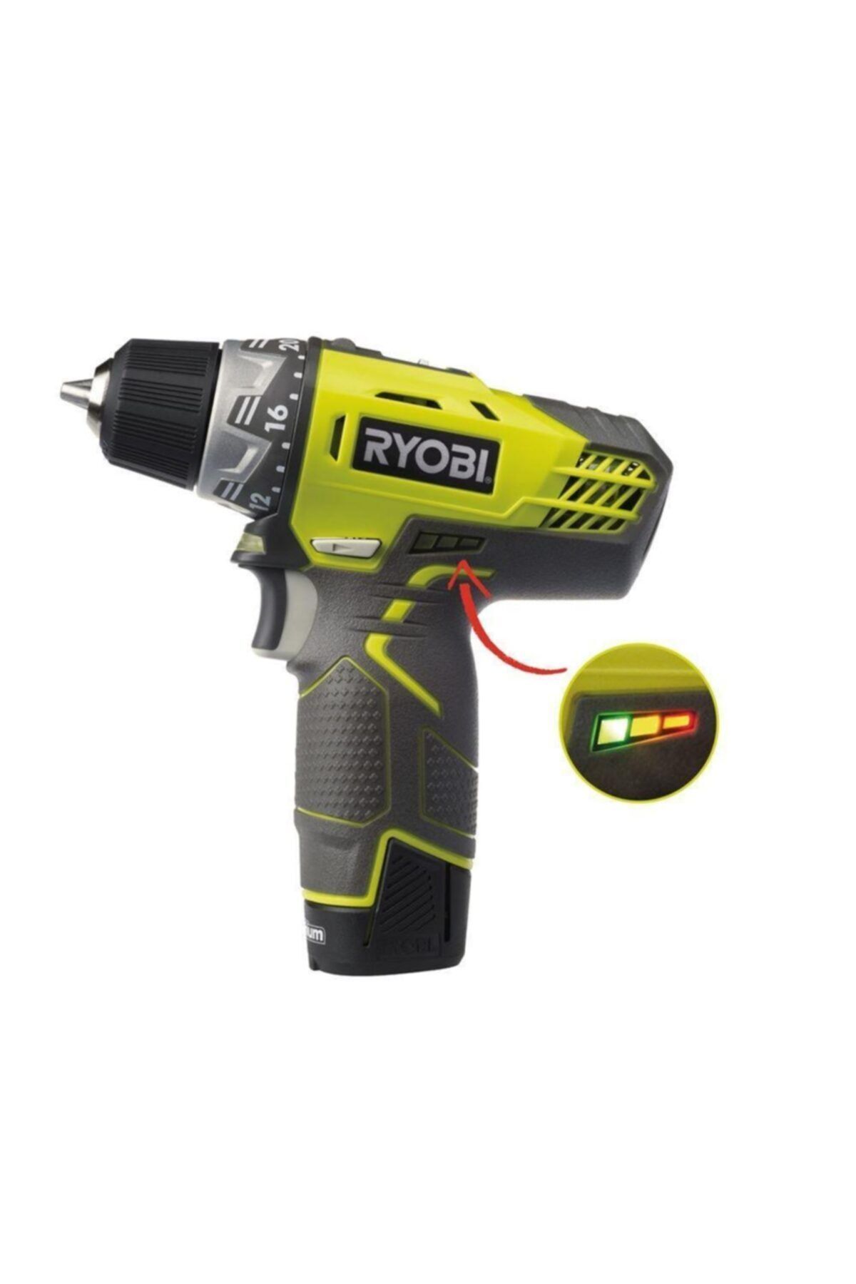 Ryobi R12ddll13s 2 Vitesli Vidalama 12v/1.3ah Li-ion Çift Akülü Matkap 2