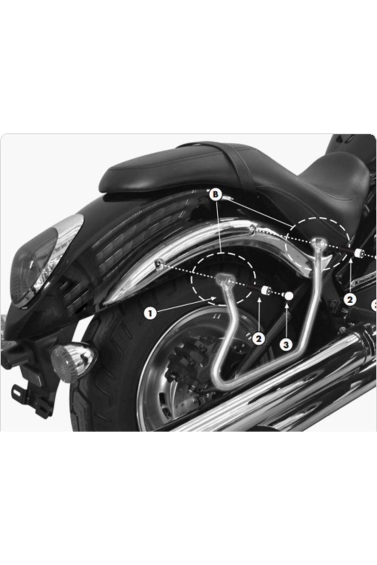 Givi Gıvı T264 Kawasakı Vn 900 Custom - Classıc (06-14) Yan Kumaş Çanta Taşıyıcı