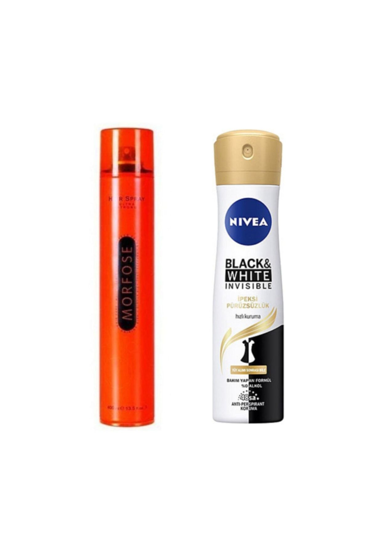 Nivea Nıvea Deo 150 ml Women B&w Ipeksi + Morfose Ultra Strong Saç Spreyi 400 ml