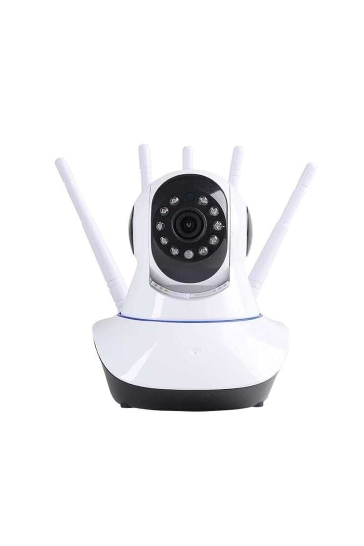 BLUE İNTER Wi-fi Kablosuz Ip Bebek Güvenlik Kamerası 5 Antenli Cmr11