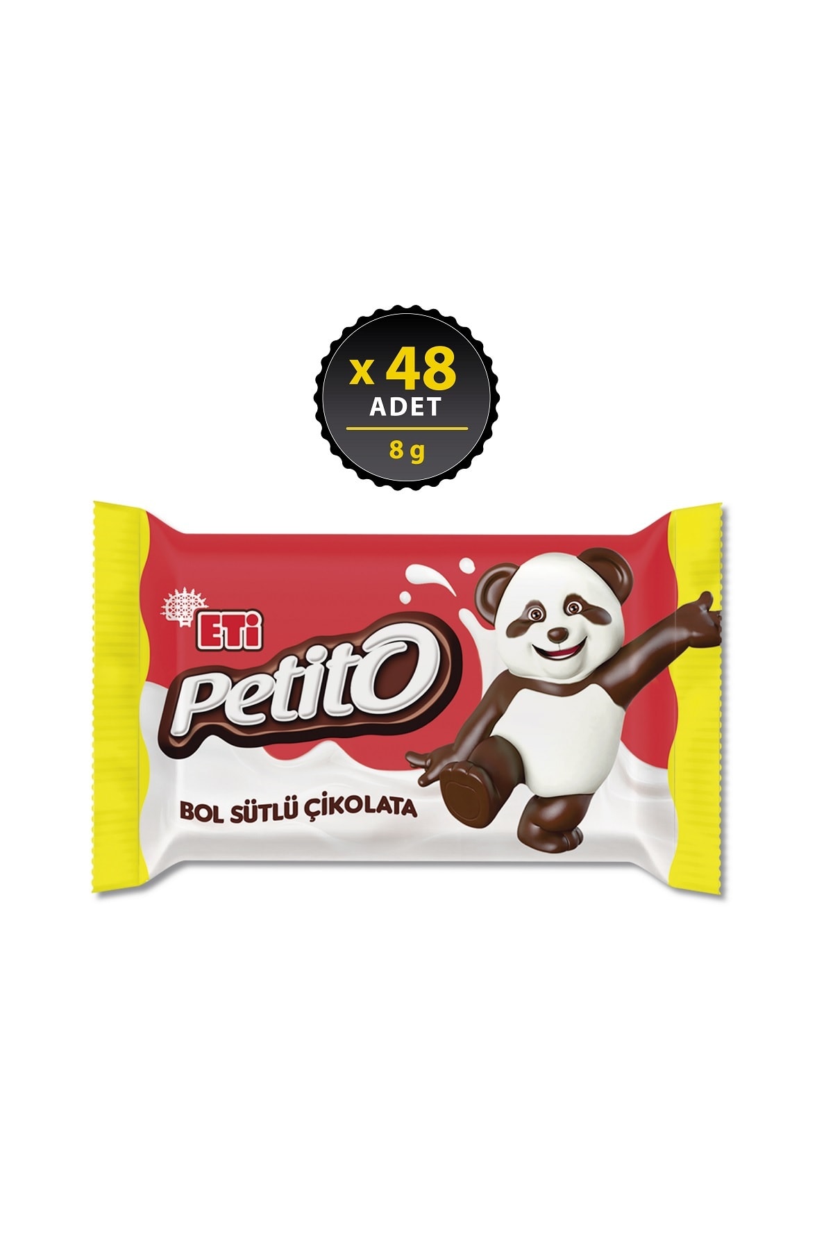 Eti Petito Bol Sütlü Çikolata 8 g x 48 Adet