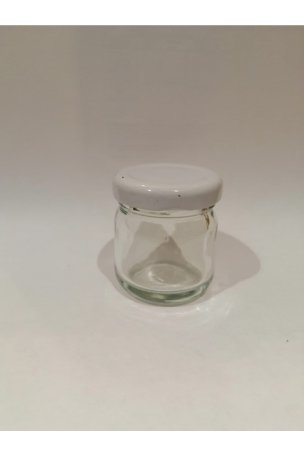 ziylan 40cc Şeffaf Cam Beyaz Kapak Kavanoz,mini Kavanoz,bal Kavanozu,süs Kavanozu,100 Adet