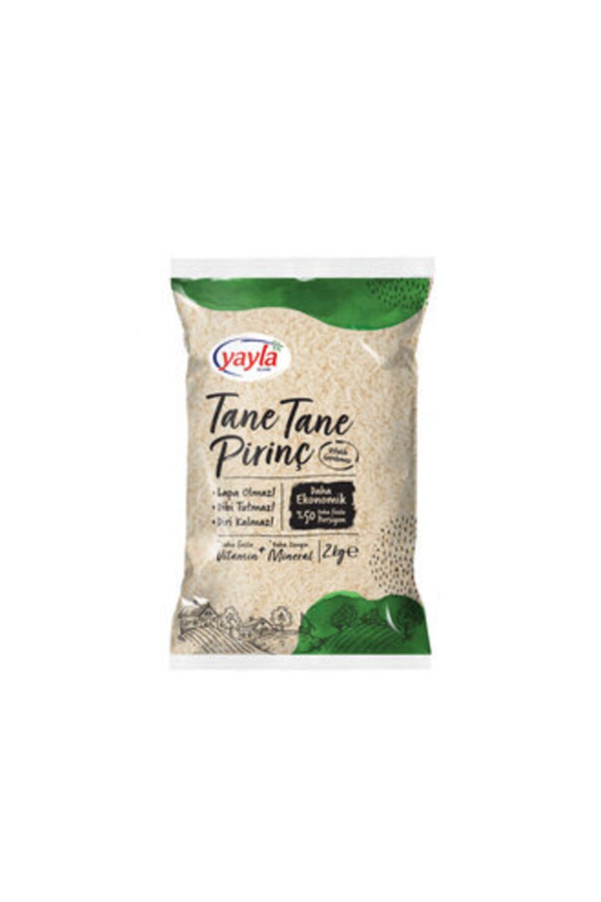 Yayla Tane Tane Pirinç 2 Kg