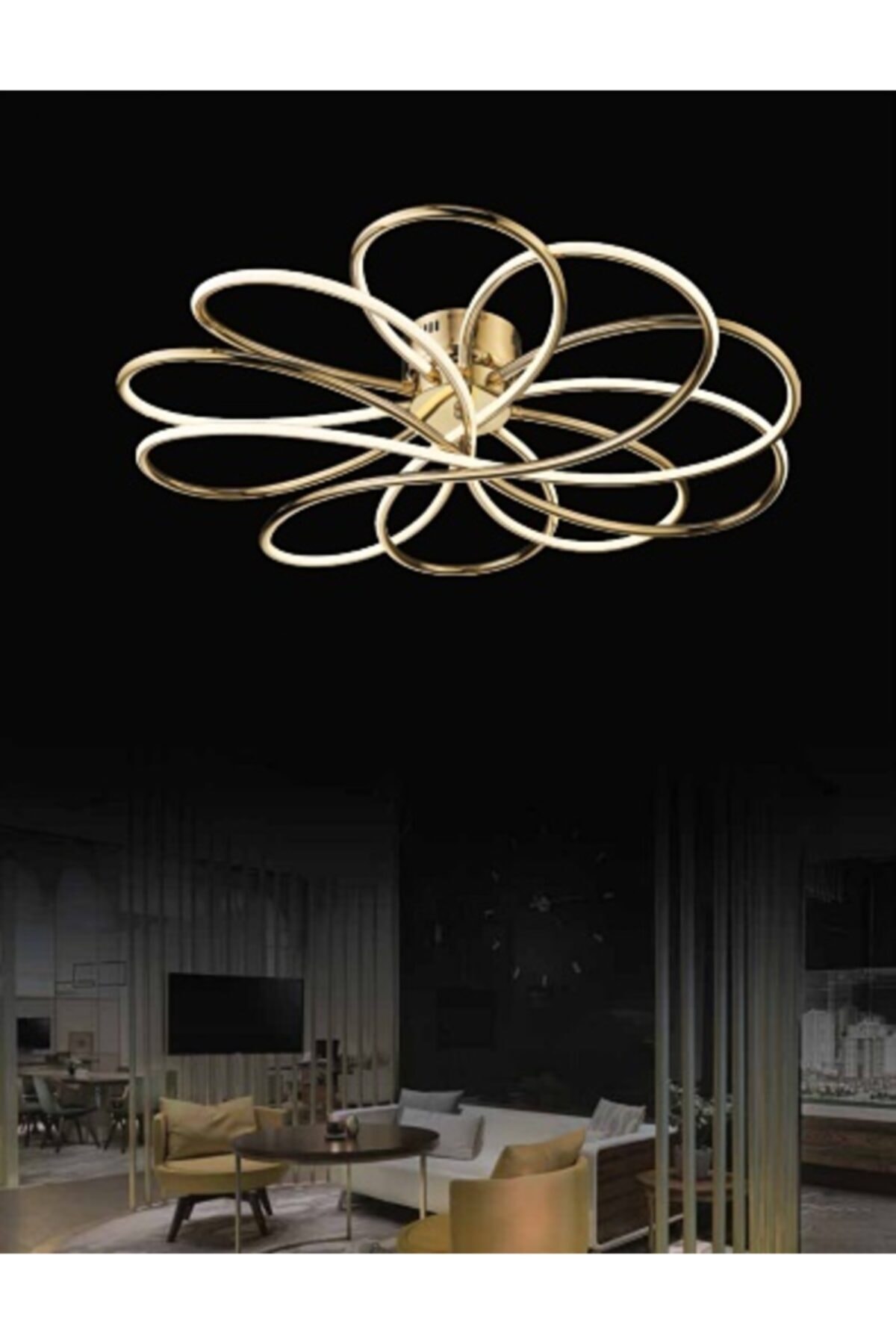burenze gold a modern plafonyer power led avize fiyati yorumlari trendyol