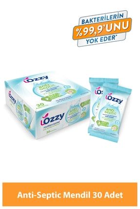 Anti Septic El Ve Cilt Dezenfektanı Islak Mendil - Çok Amaçlı Kullanım Tekli Paket 30 Adet Image 0