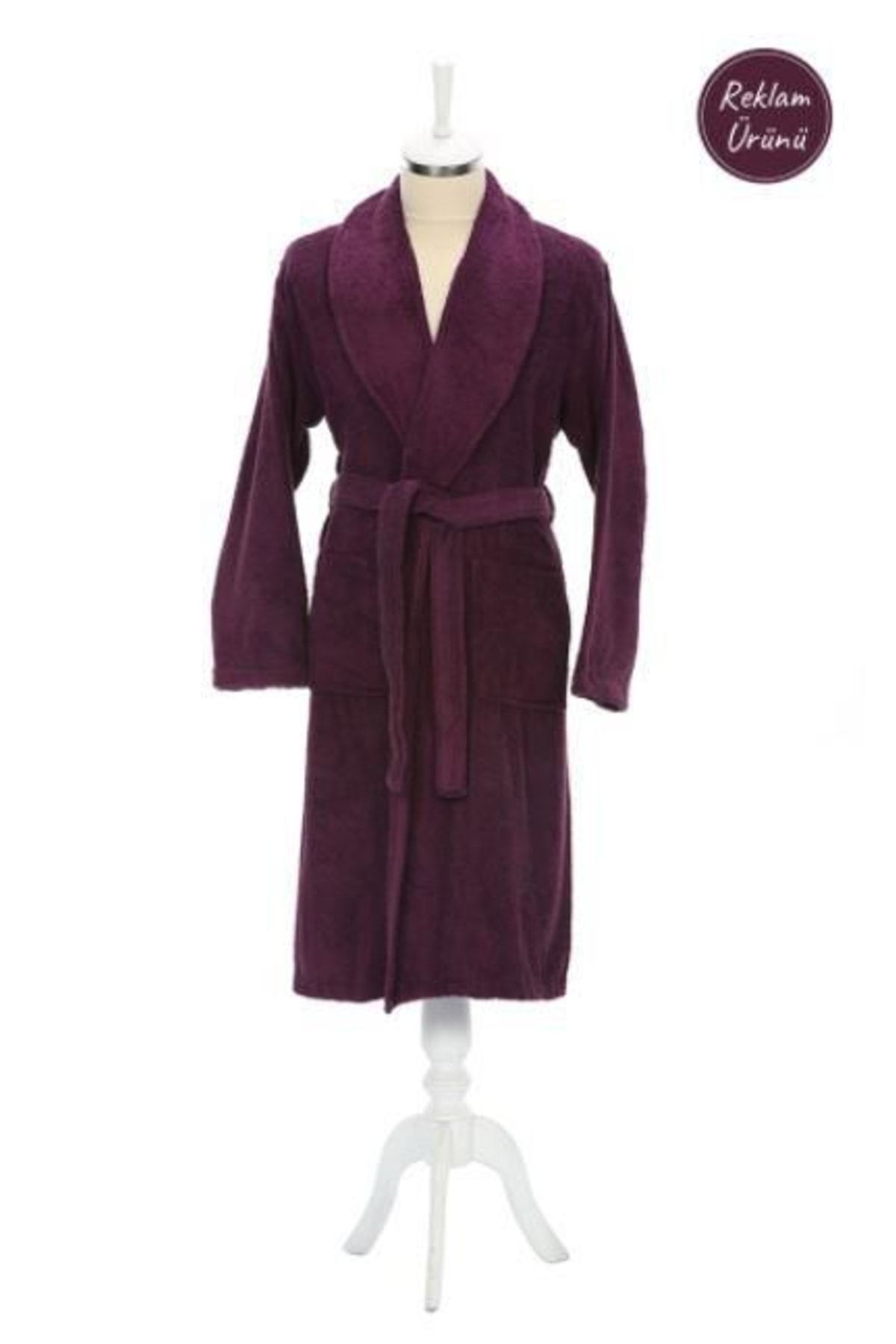 zdilek Bathrobe Trendy Shawl Size L Dark Lilac Trendyol