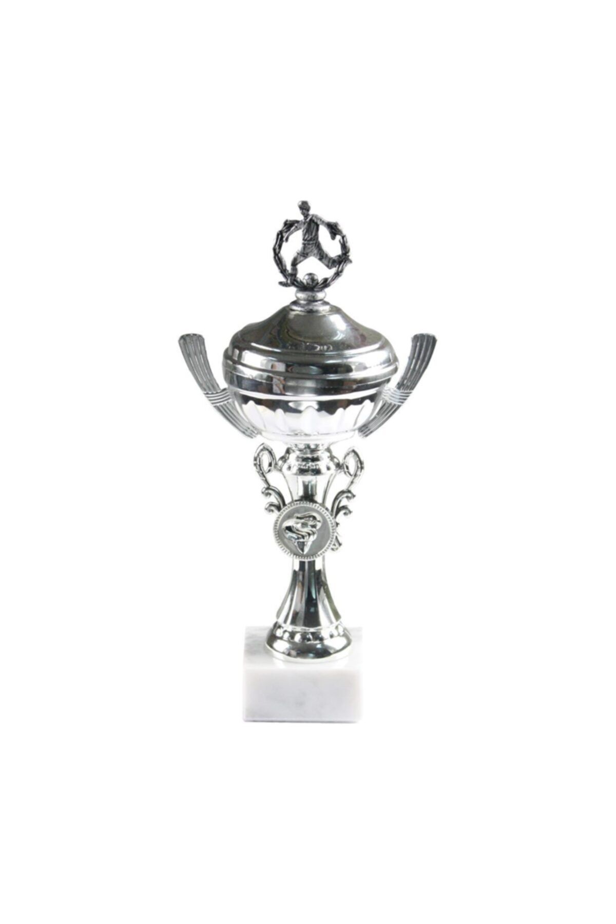 TREND Futbol Temalı Metal Tas Gümüş Kupa