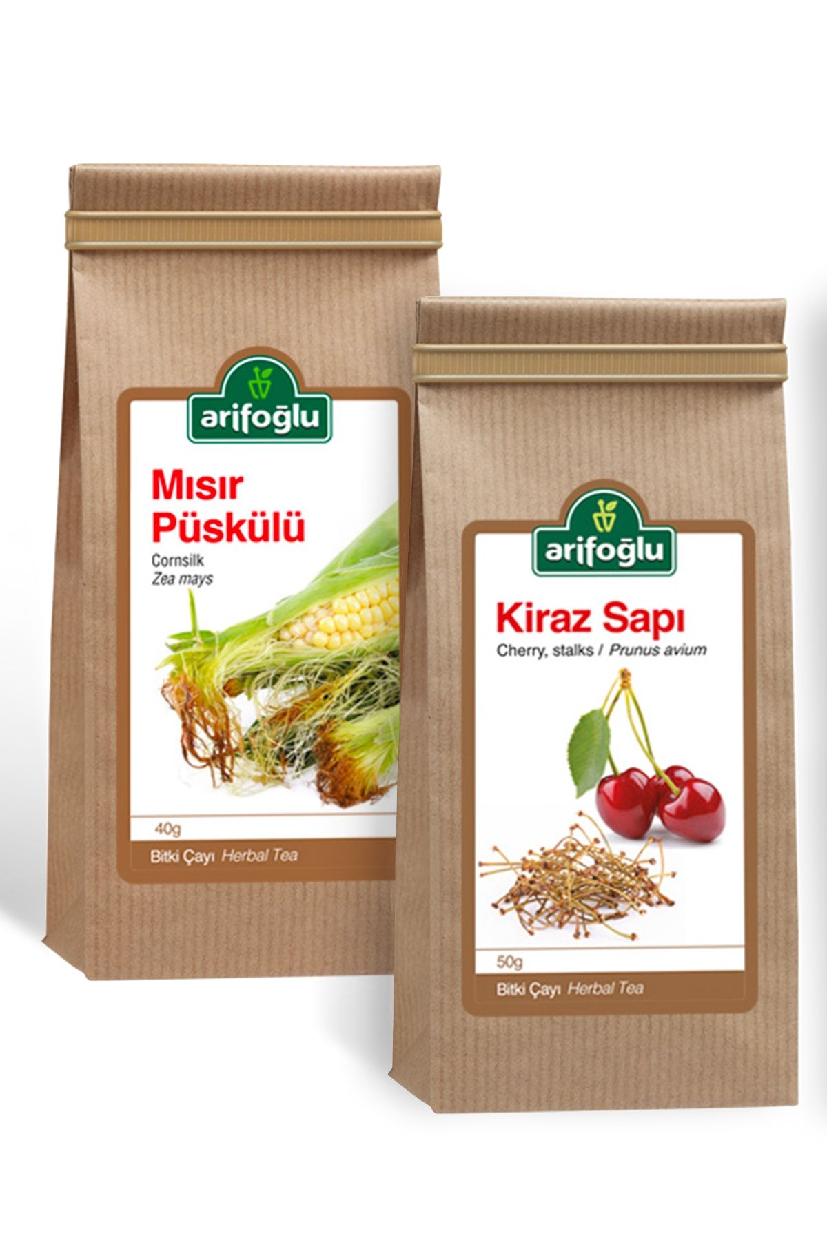Arifoğlu Mısır Püskülü 40 gr + Kiraz Sapı 40 gr Yaz Kürü