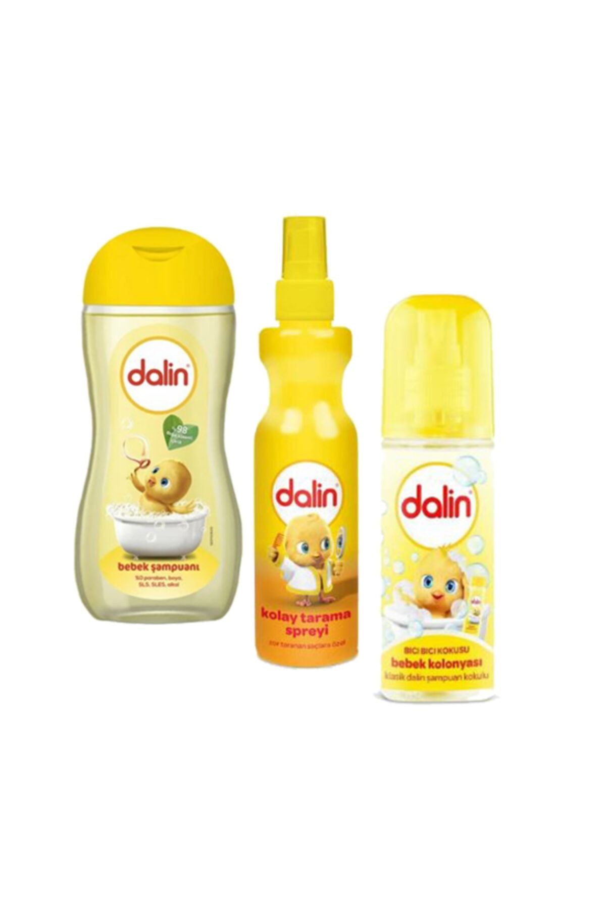 dalin bebek sampuani kolay tarama spreyi kolonya bici bici 3 lu set fiyati yorumlari trendyol
