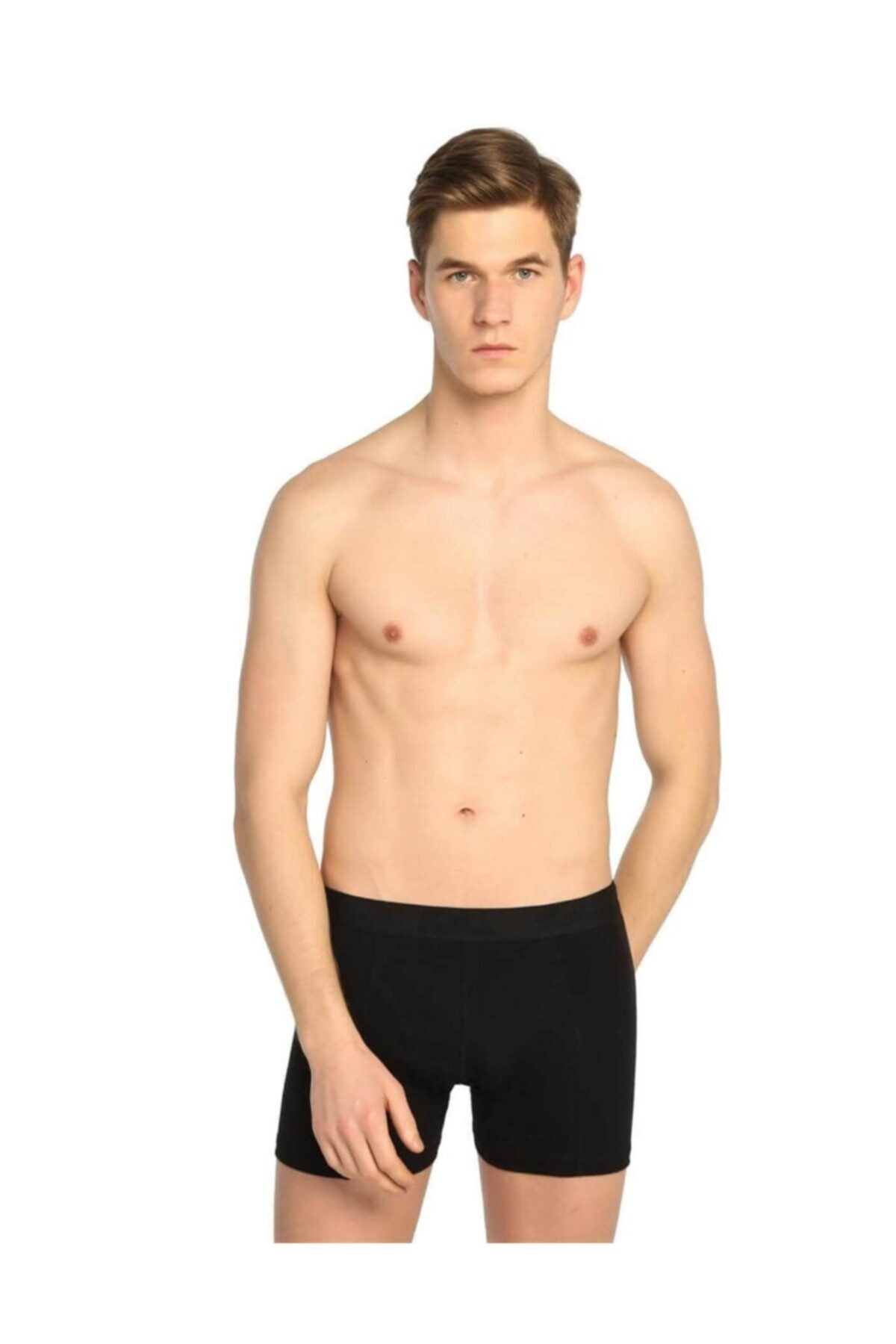 Tutku Erkek Elastan (likralı) Esnek Boxer 12'li Paket (siyah)