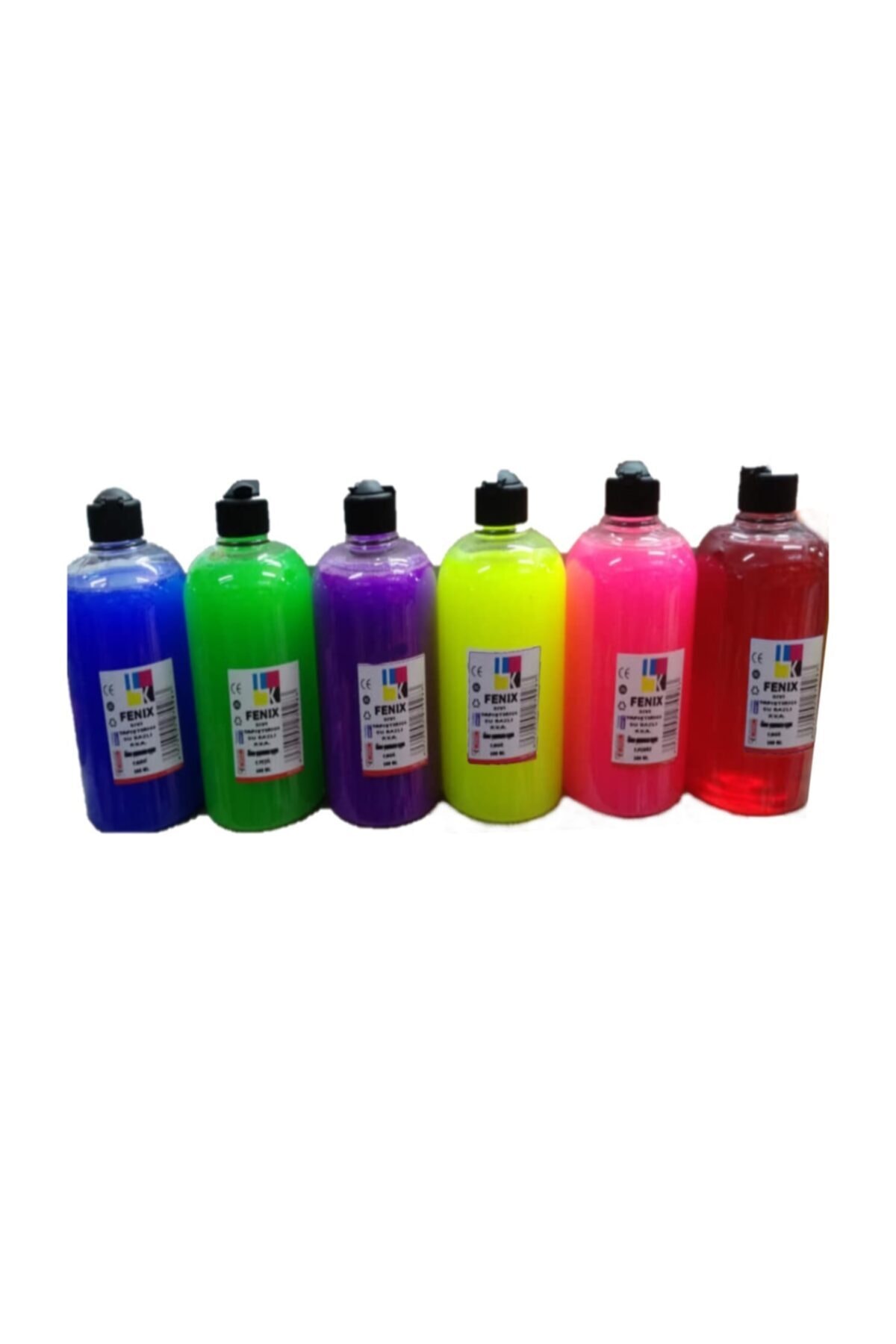 RoseRoi Slime Zıplayan Oyun Jeli Polymer Slime Eğitici Oyun Seti 500 ml 6'lı